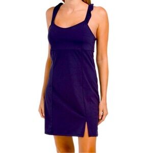 🔷Sincerely Jules Navy Tennis Dress Ruffle Strap Built-In Shorts Crisscross Back